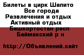 Билеты в цирк Шапито. - Все города Развлечения и отдых » Активный отдых   . Башкортостан респ.,Баймакский р-н